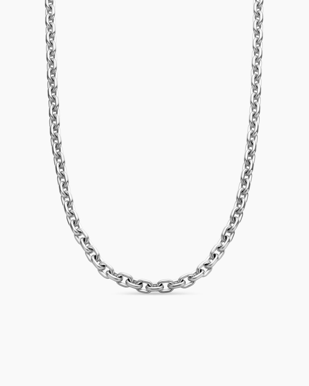 Mens Streamline® Link Necklace in Sterling Silver, 6.5mm