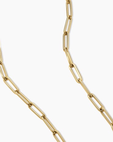 Chain Link Necklace in 18K Yellow Gold, 3.5mm