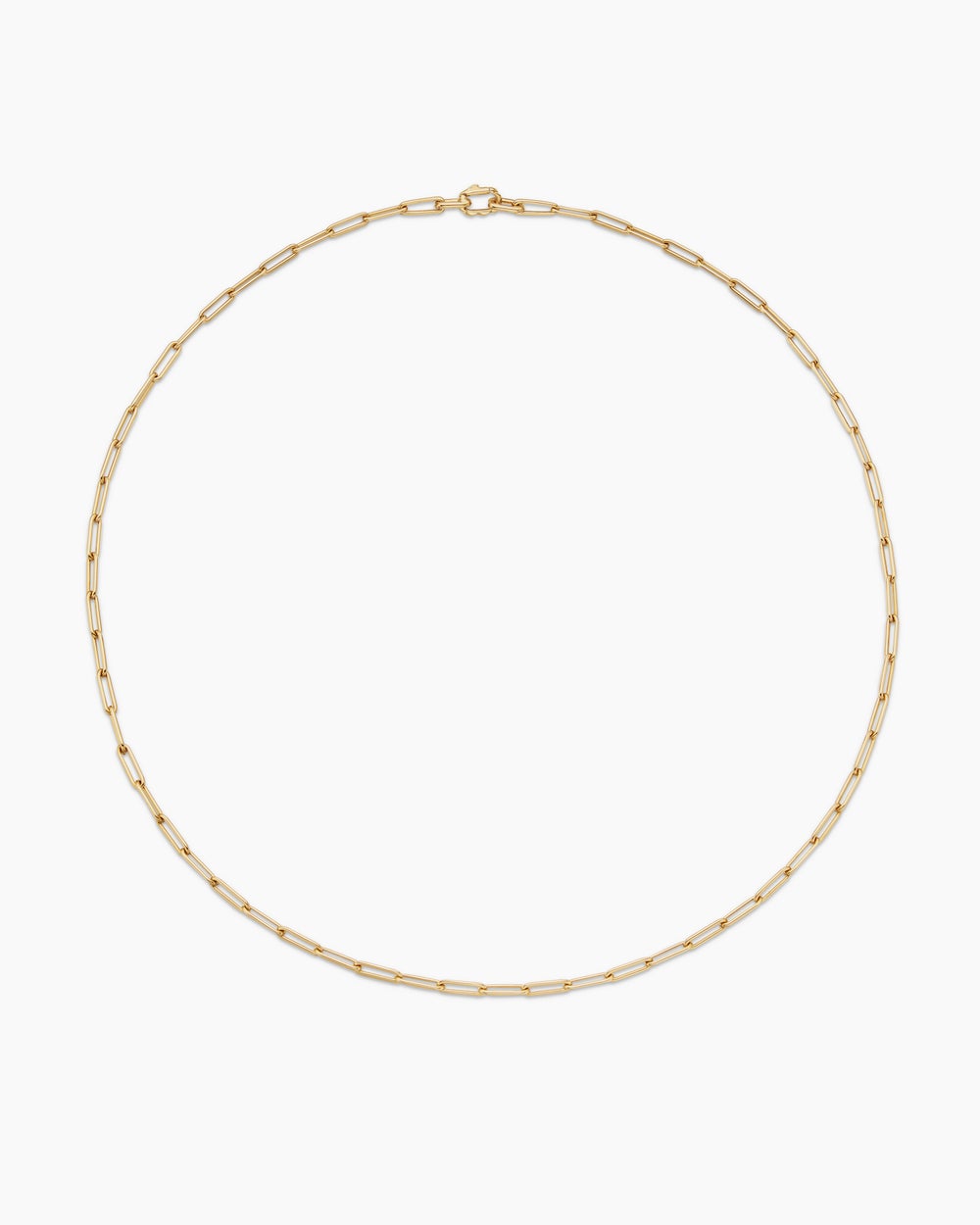 Mens Streamline Chain Necklace in 18K Yellow Gold, 3.5mm