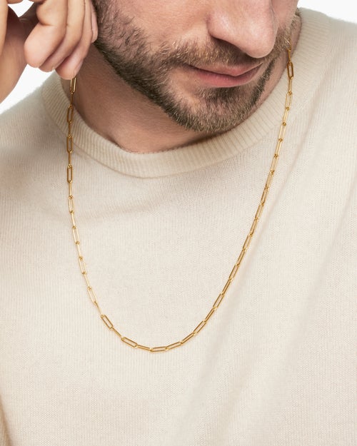 Collier chaîne Streamline® en or jaune 18 carats, 3,5 mm homme
