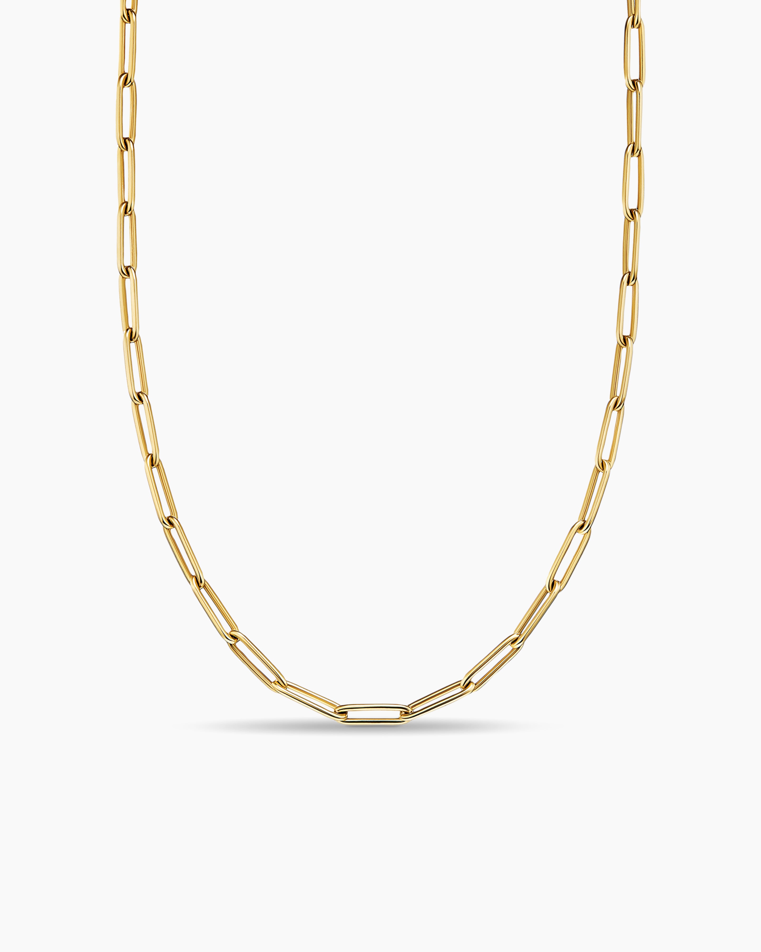 Heavy Chain Link Necklace in 14k Yellow Gold - Filigree Jewelers