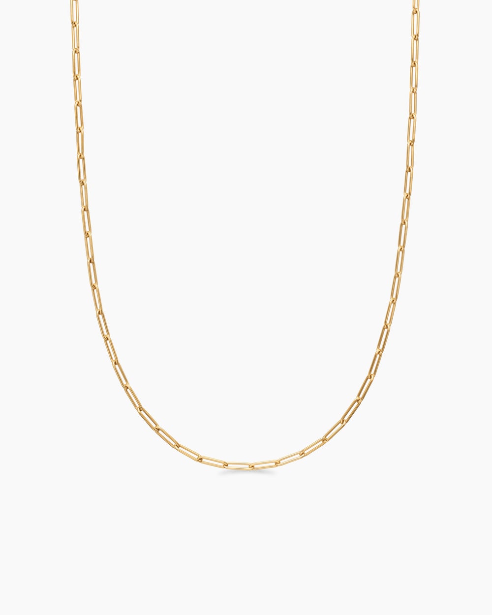 Mens Streamline Chain Necklace in 18K Yellow Gold, 3.5mm