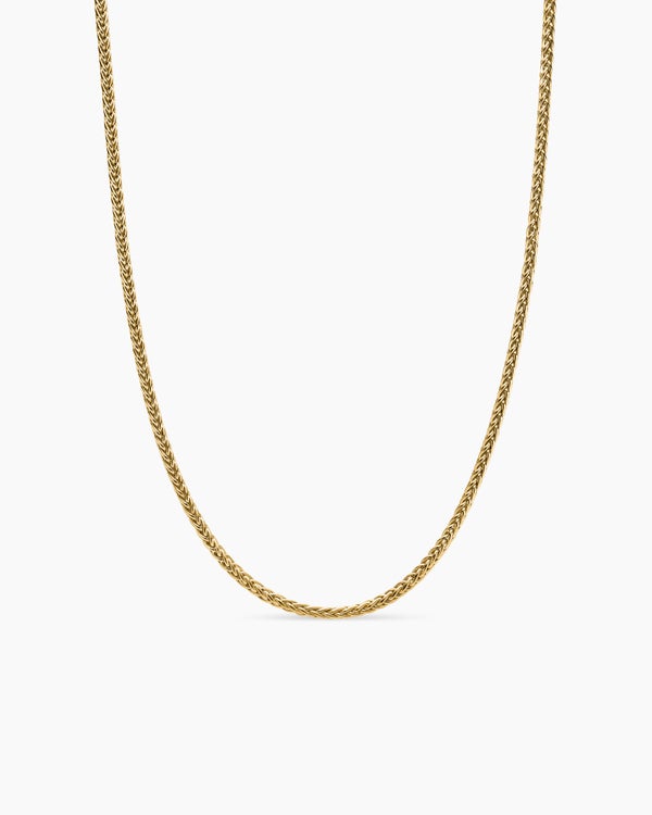 david van hagen Wheat Chain Necklace 18K Yellow Gold 2.5mm