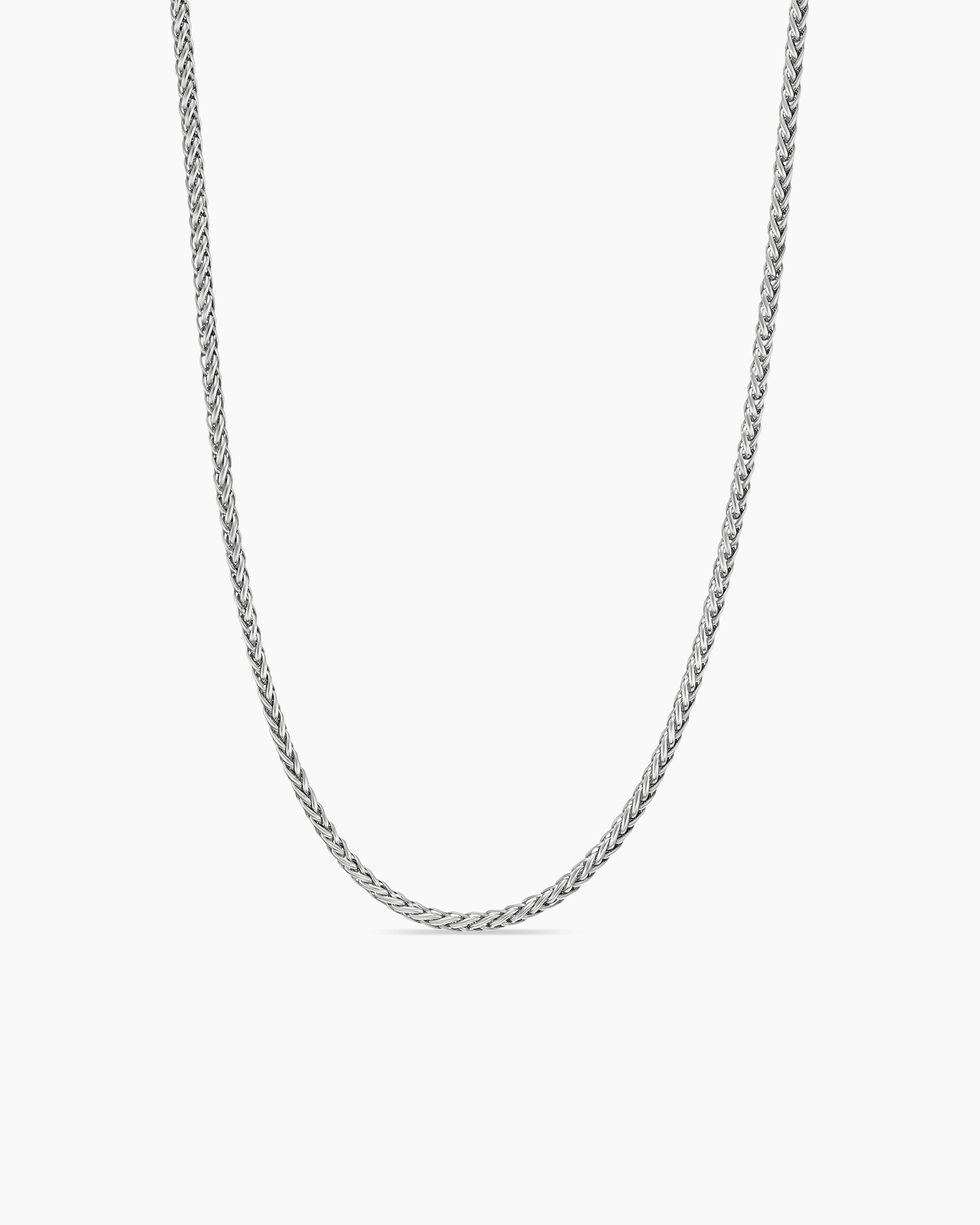 Savlano 2mm-5mm Stainless Steel Rope Twist Necklace Chain for Men & Women  Comes in 16-30 inches with a Gift Box (16, 2.5mm) | Amazon.com