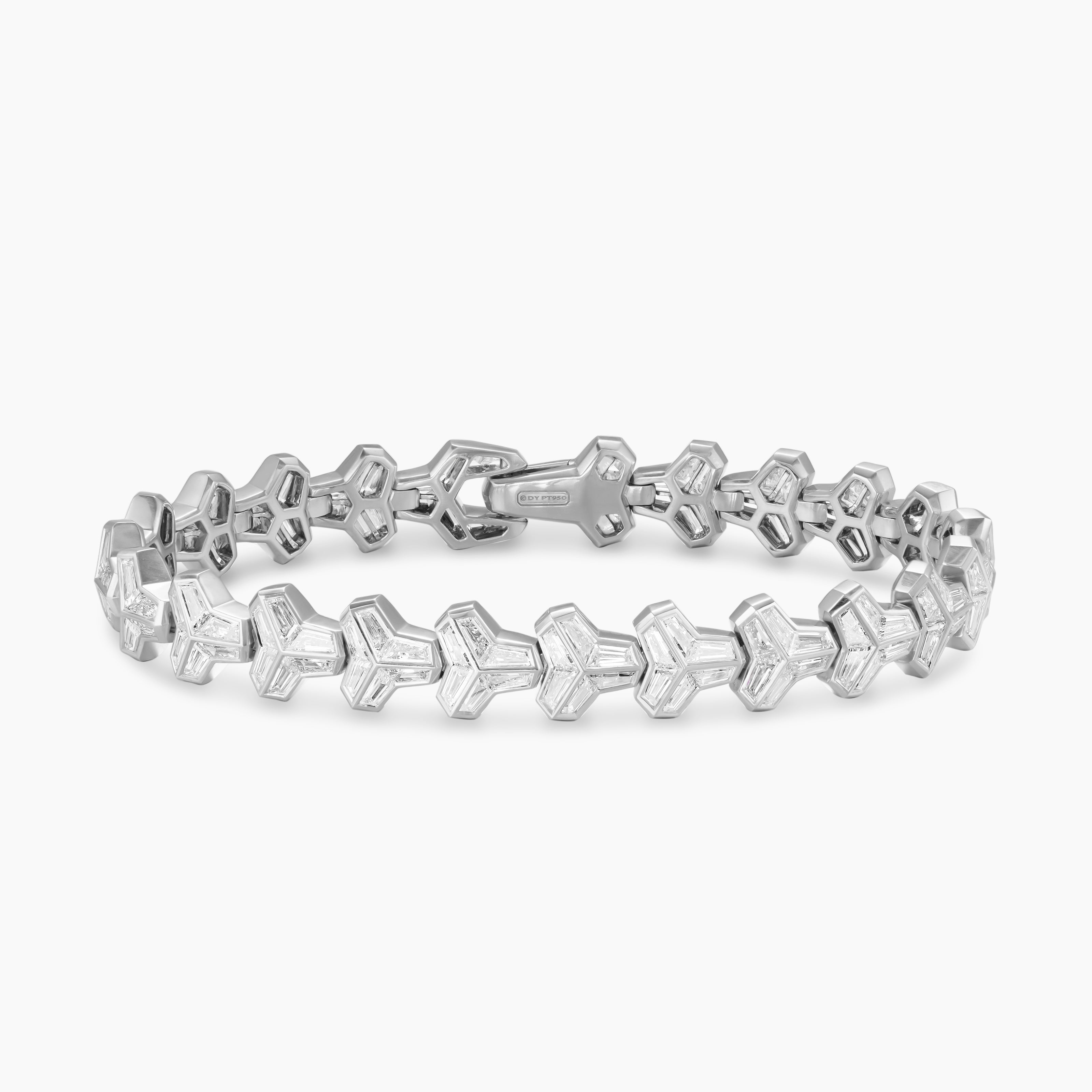 Mens Armory Bracelet in Platinum with Diamonds
