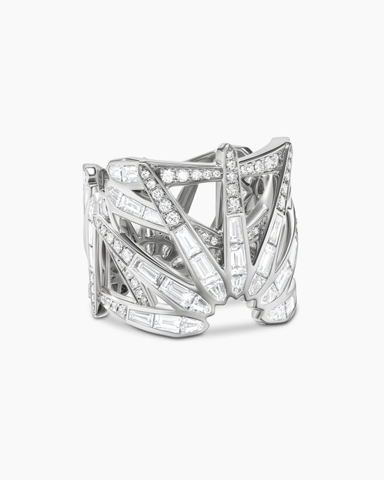 Liberty Ring in White Gold with Diamonds