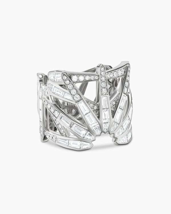 Liberty Ring in White Gold with Diamonds