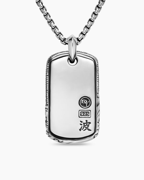 Médaille Waves en argent sterling, 39 mm