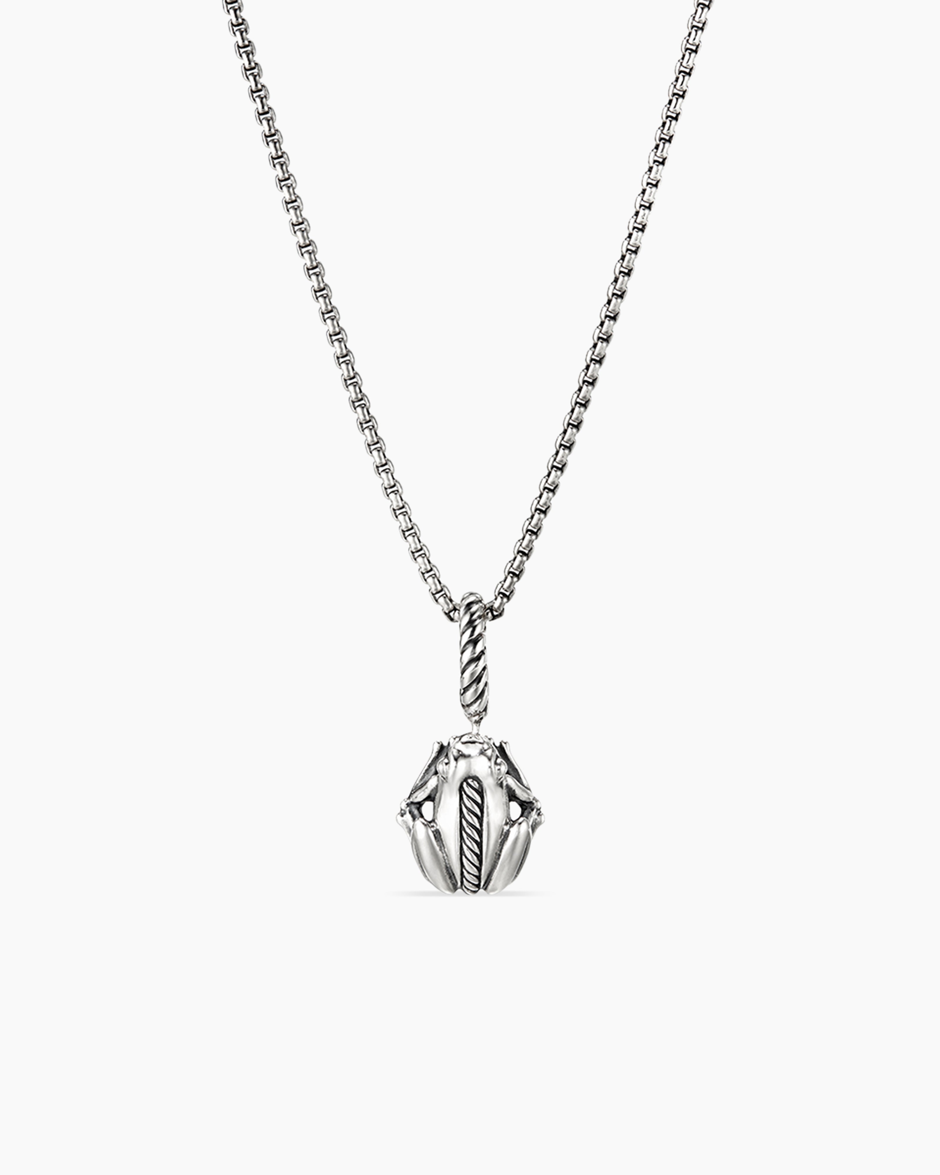 David Yurman Sculpted Cable Locket Amulet in Sterling Silver Women's