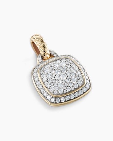 Albion® Pendant in 18K Yellow Gold with Pavé Diamonds, 11mm