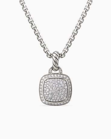 Albion® Pendant in Sterling Silver with Pavé Diamonds, 11mm