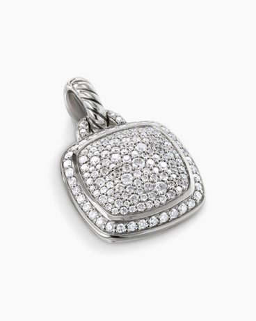 Albion® Pendant in Sterling Silver with Pavé Diamonds, 14mm