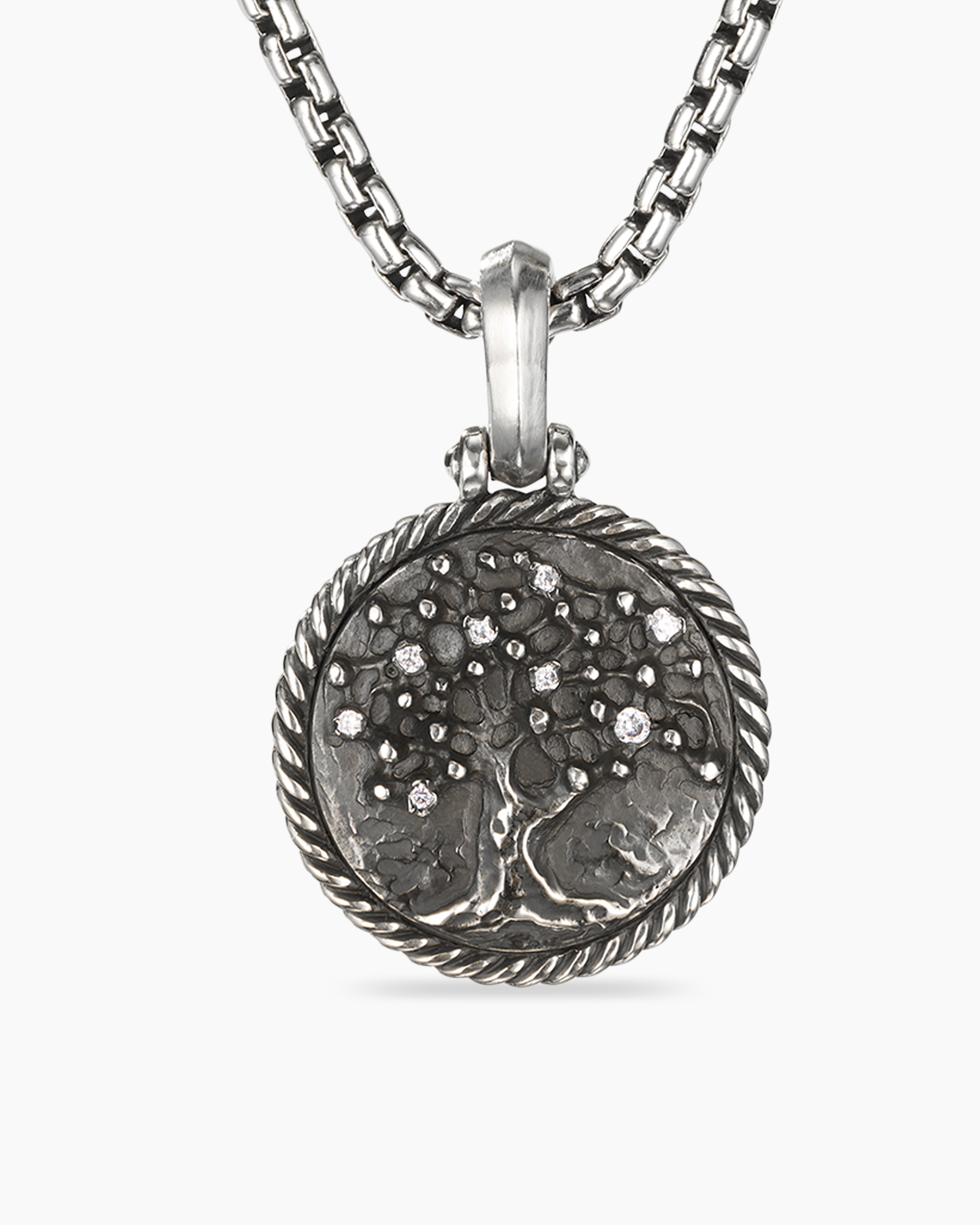 Buy Praavy 925 Sterling Silver Silver Tree Of Life Necklace (p19n0004)  Online