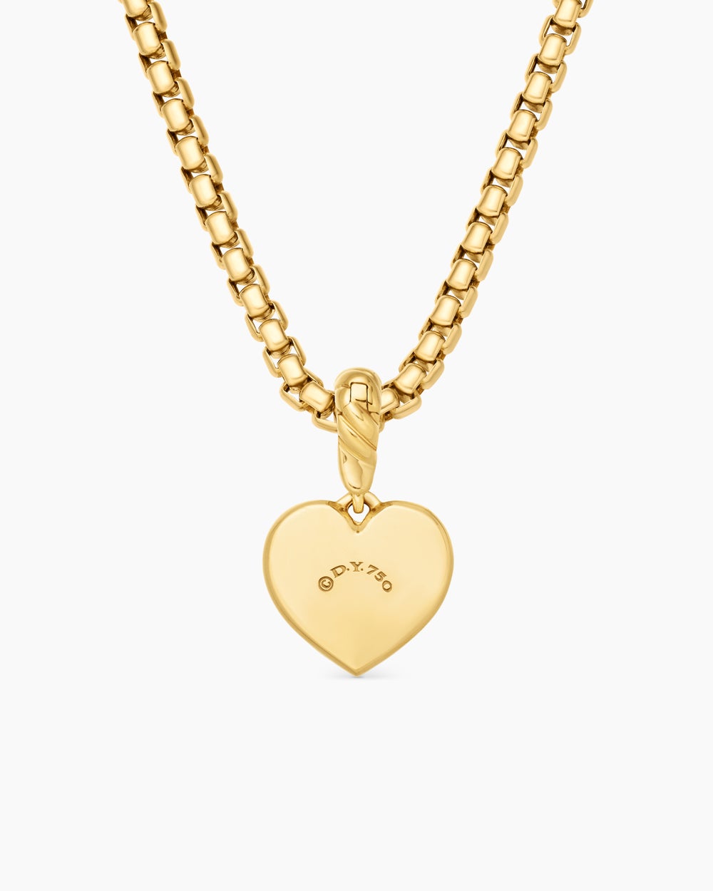 Amulette boussole cœur en or jaune 18 carats avec diamant central, 11,3 mm femmes