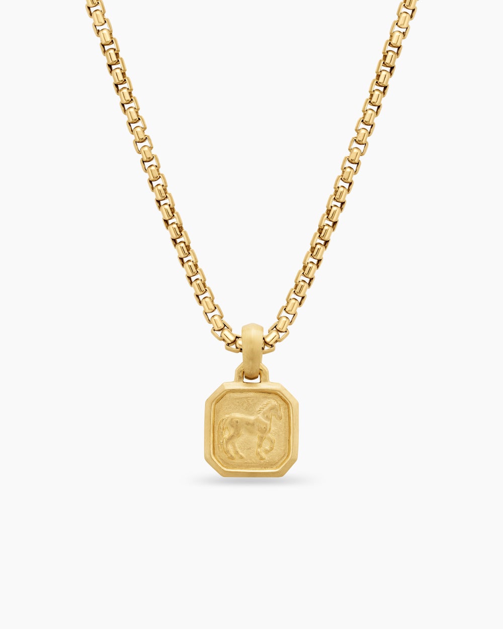 Womens Petrvs® Horse Amulet in 18K Yellow Gold, 13.4mm