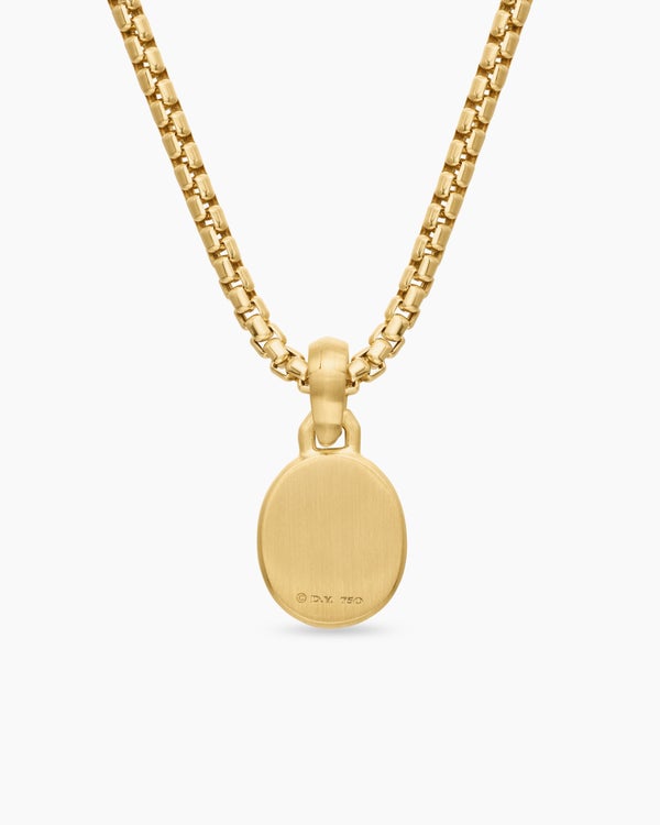 Petrvs® Scarab Pendant in 18K Yellow Gold, 14mm