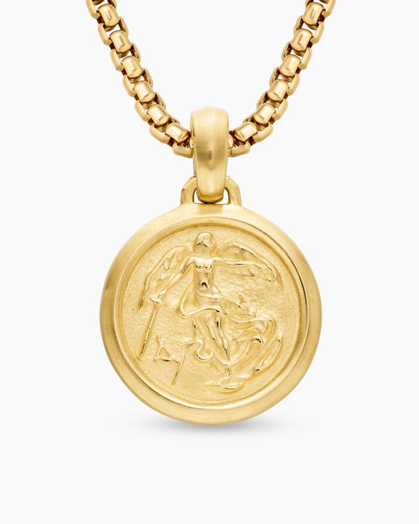 Petrvs® Angel Pendant in 18K Yellow Gold, 13.5mm