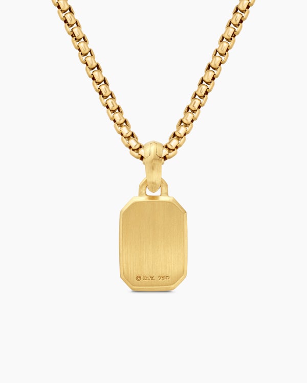 Petrvs® Bee Amulet in 18K Yellow Gold with Carnelian and Diamonds, 15mm