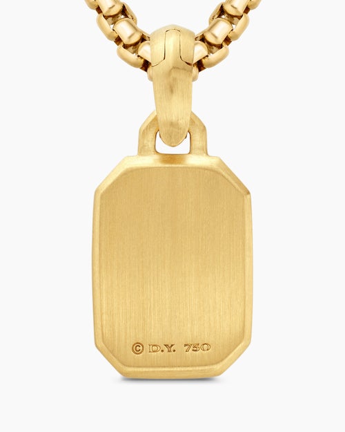 Womens Petrvs® Bee Amulet in 18K Yellow Gold with Carnelian and Diamonds, 15mm