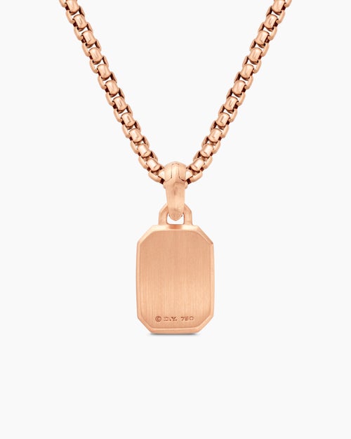 Womens Petrvs® Bee Amulet in 18K Rose Gold with Rubellite and Diamonds, 15mm