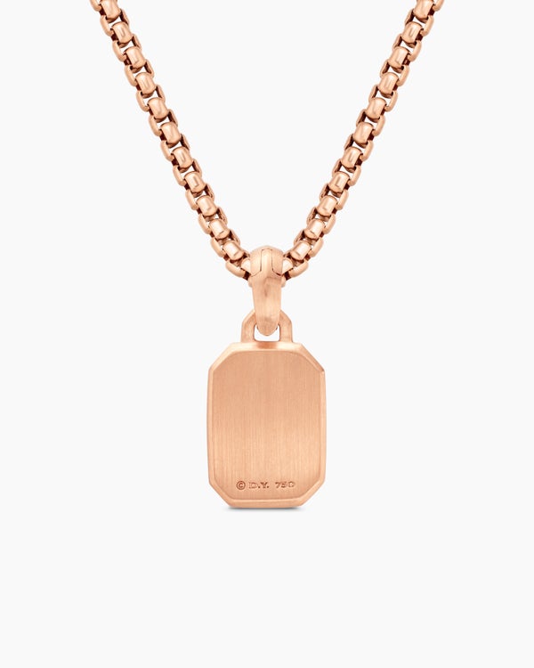 Petrvs® Bee Amulet in 18K Rose Gold with Rubellite and Diamonds, 15mm