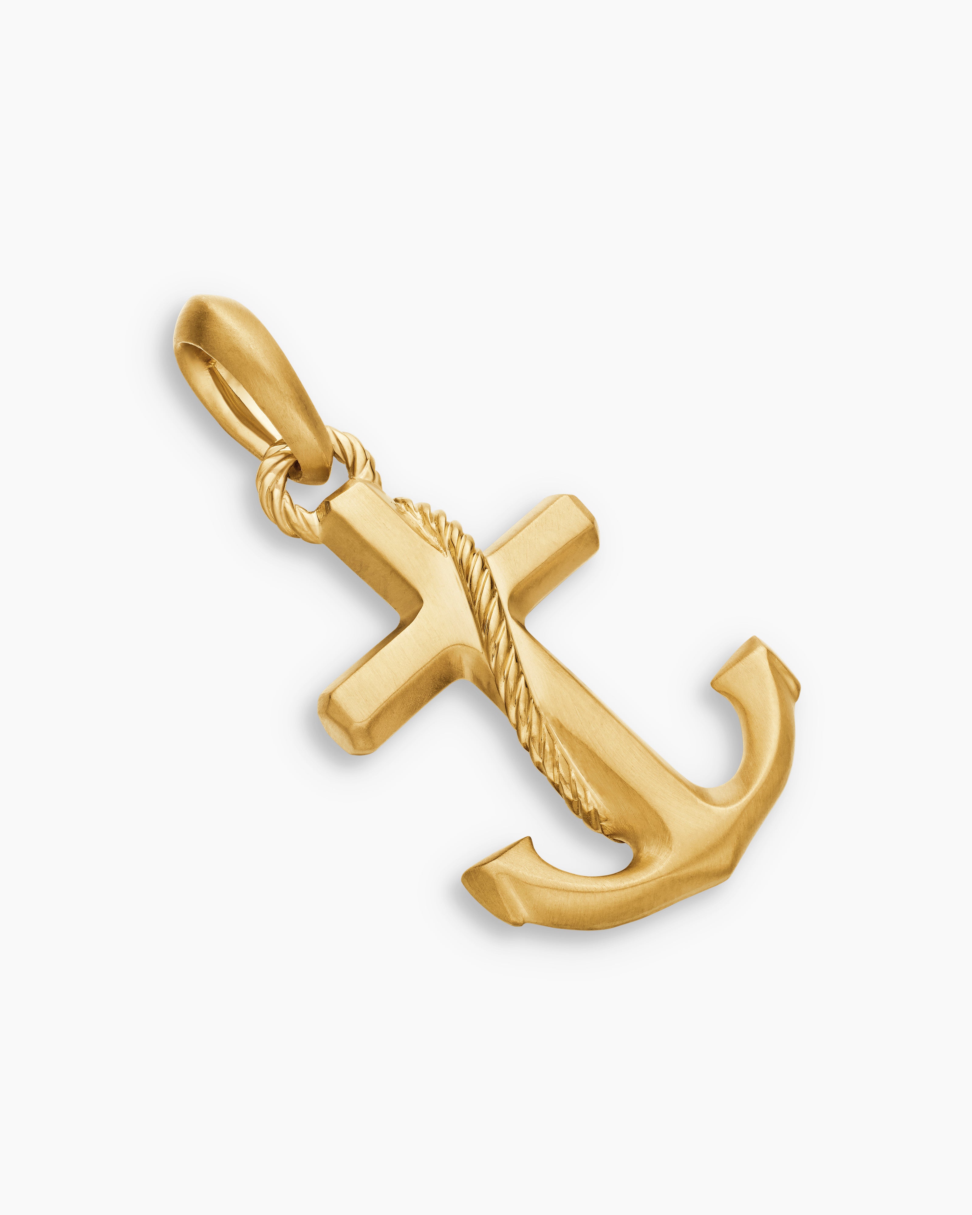 Maritime® Anchor Amulet in 18K Yellow Gold, 26mm