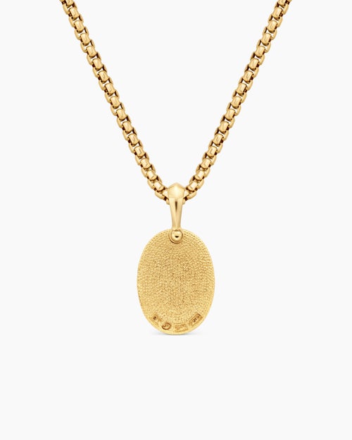 Mens Petrvs® Bee Amulet in 18K Yellow Gold, 17.8mm