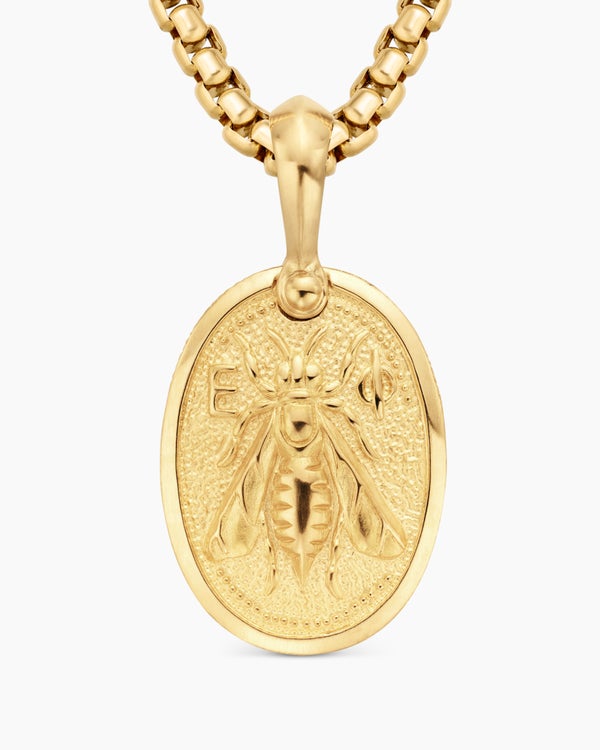Petrvs® Bee Amulet in 18K Yellow Gold, 17.8mm