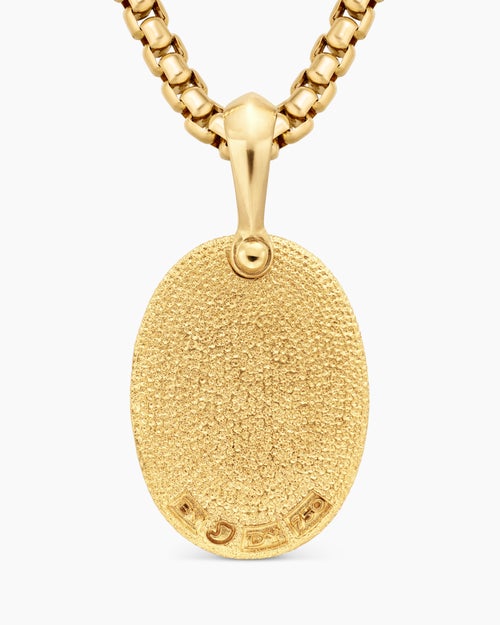 Mens Petrvs® Bee Amulet in 18K Yellow Gold, 17.8mm