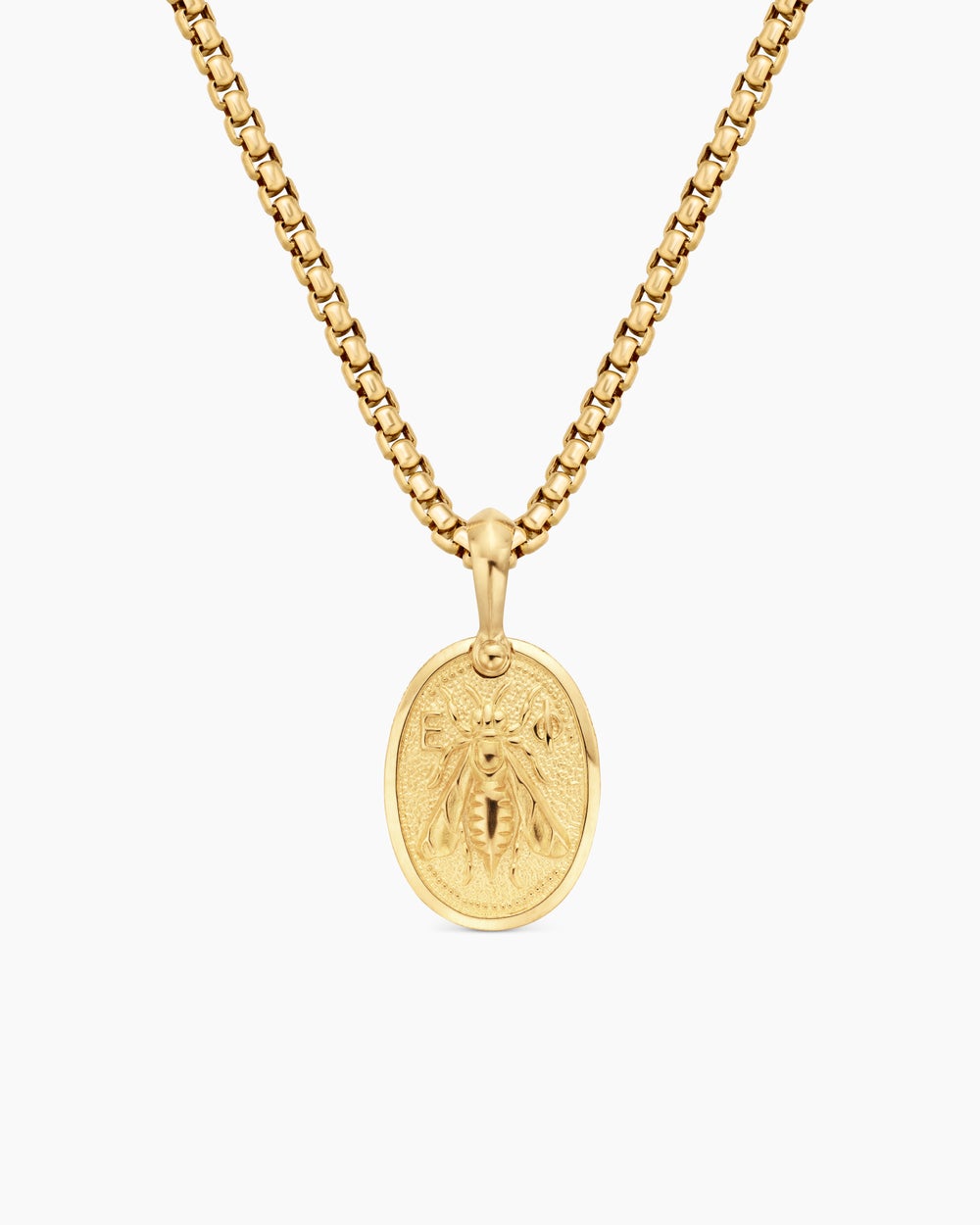Amulette abeille Petrvs® en or jaune 18 carats, 17,8 mm hommes