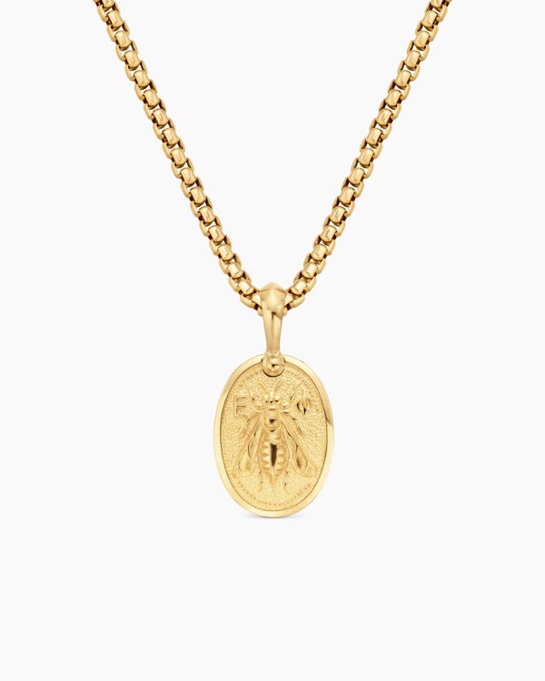 Petrvs® Bee Amulet in 18K Yellow Gold, 17.8mm
