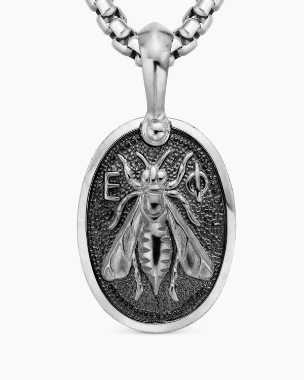 Petrvs® Bee Amulet in Sterling Silver, 17.8mm