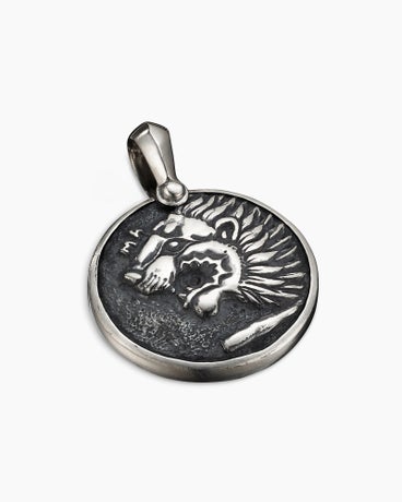 Petrvs® Lion Amulet in Sterling Silver, 35mm