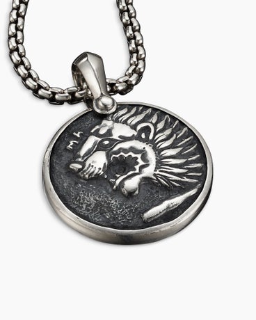 Petrvs® Lion Amulet in Sterling Silver, 35mm