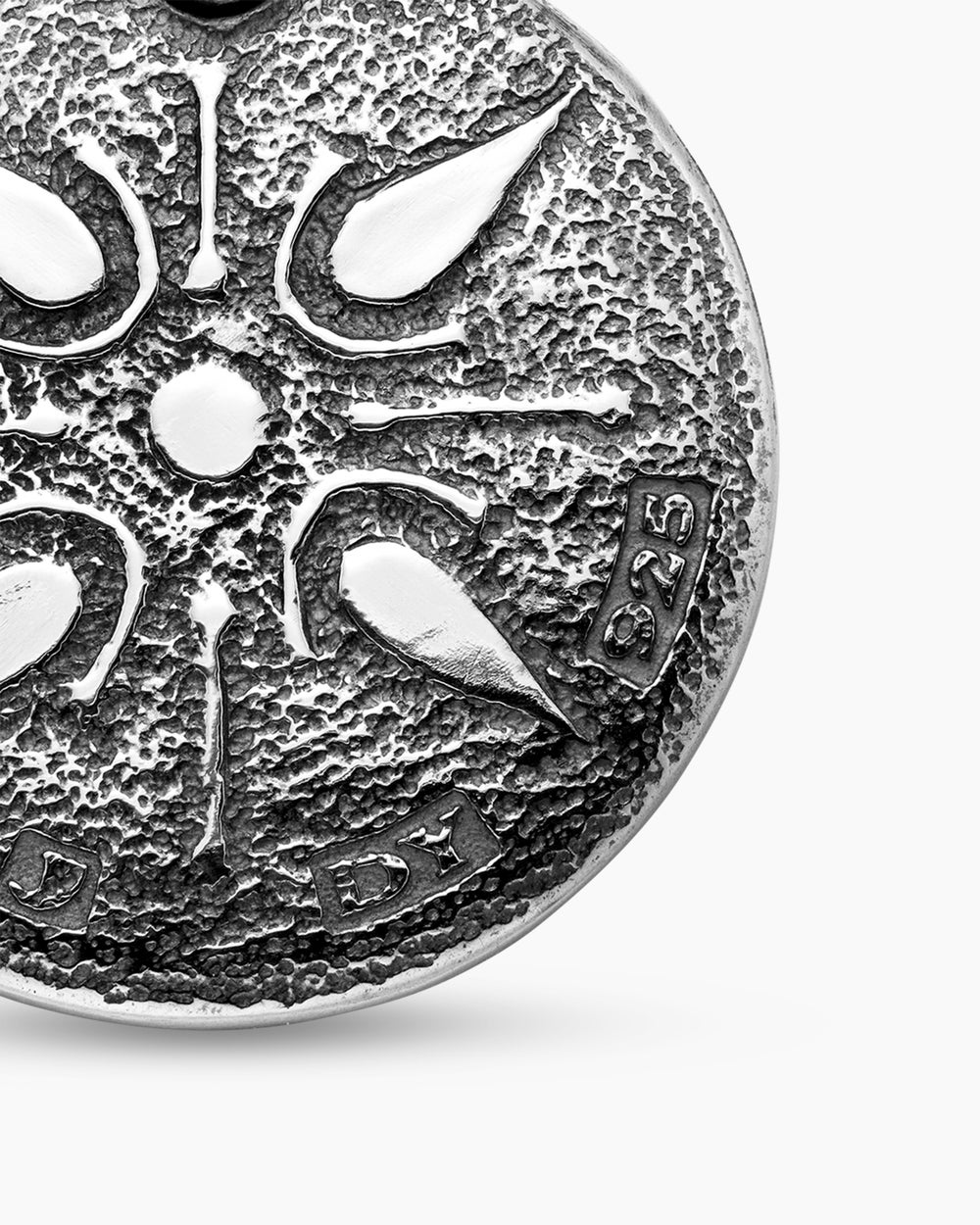 Amulette pièce de monnaie lion Petrvs® en argent sterling, 25 mm hommes