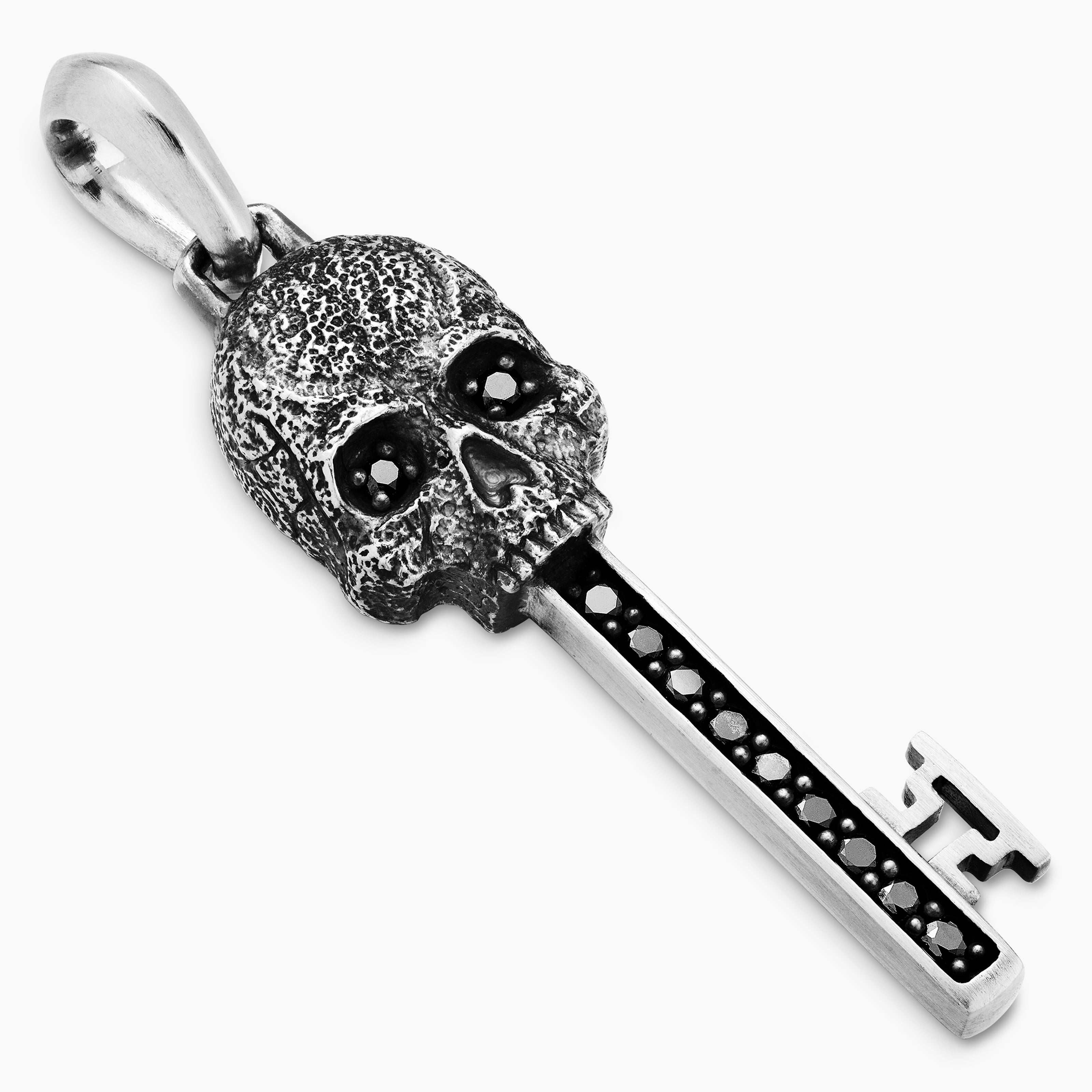 DY Sterling Silver Pendant SKULL KEY AMULET Necklace buy