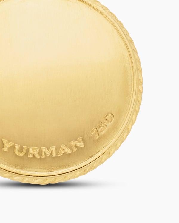 Maritime® Compass Amulet in 18K Yellow Gold with Center Diamond, 20mm