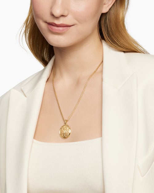 Womens Petrvs® Tree of Life Amulet in 18K Yellow Gold, 29mm