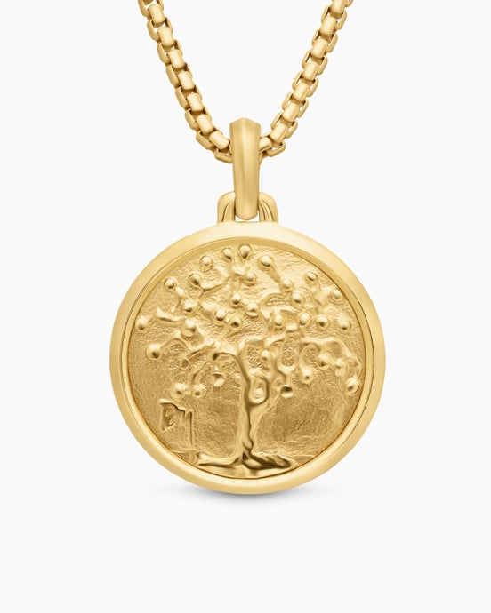 Petrvs® Tree of Life Amulet in 18K Yellow Gold, 29mm