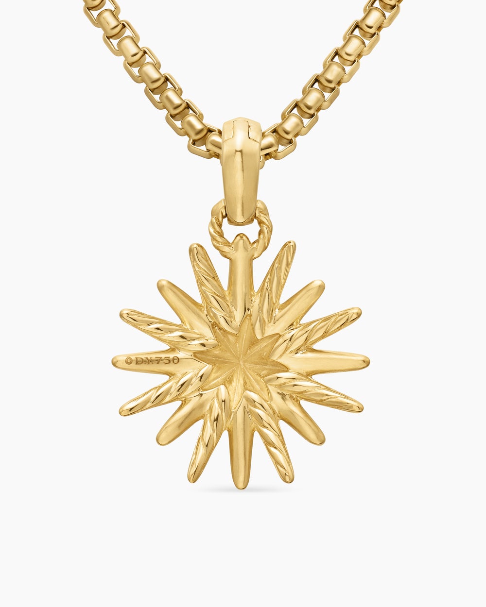 Breloque Starburst en or jaune 18 carats, 21,5 mm femmes
