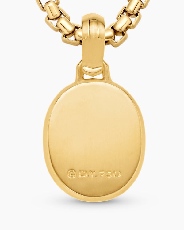 Petrvs® Scarab Amulet in 18K Yellow Gold with Carnelian and Diamonds, 16.3mm