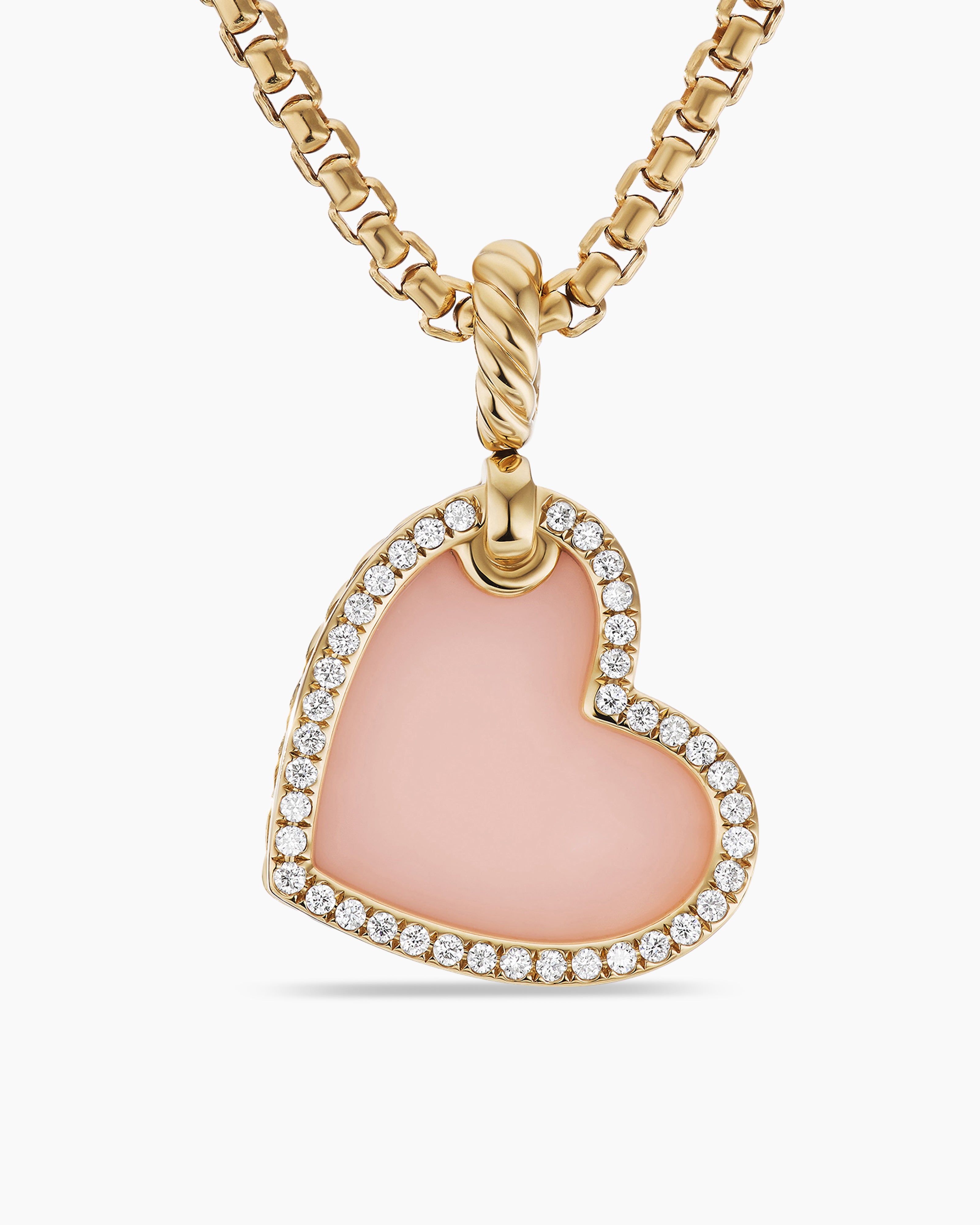 Light Pink And Gold Adorable Diamond Studded Necklace Design