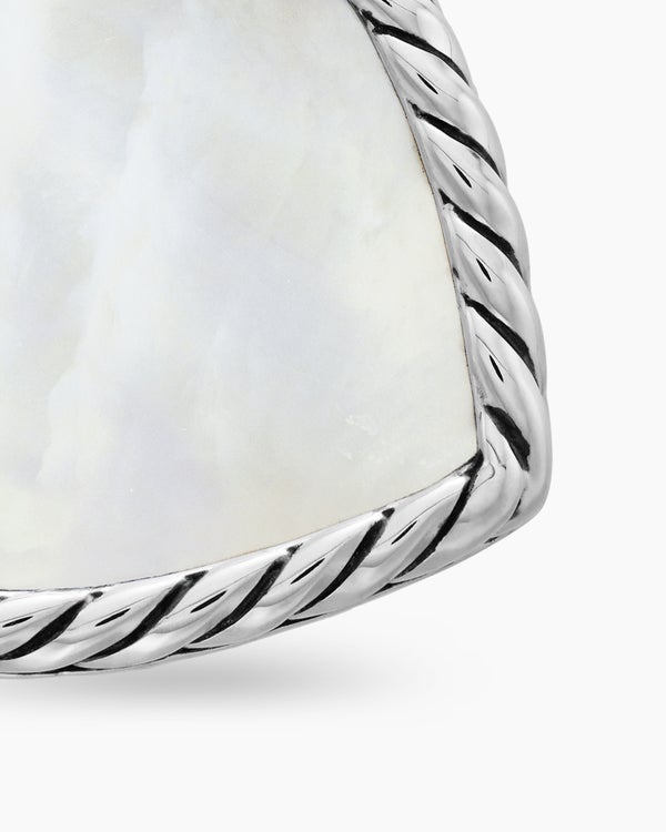 DY Elements® Heart Amulet in Sterling Silver with Mother of Pearl and Diamonds, 18.7mm