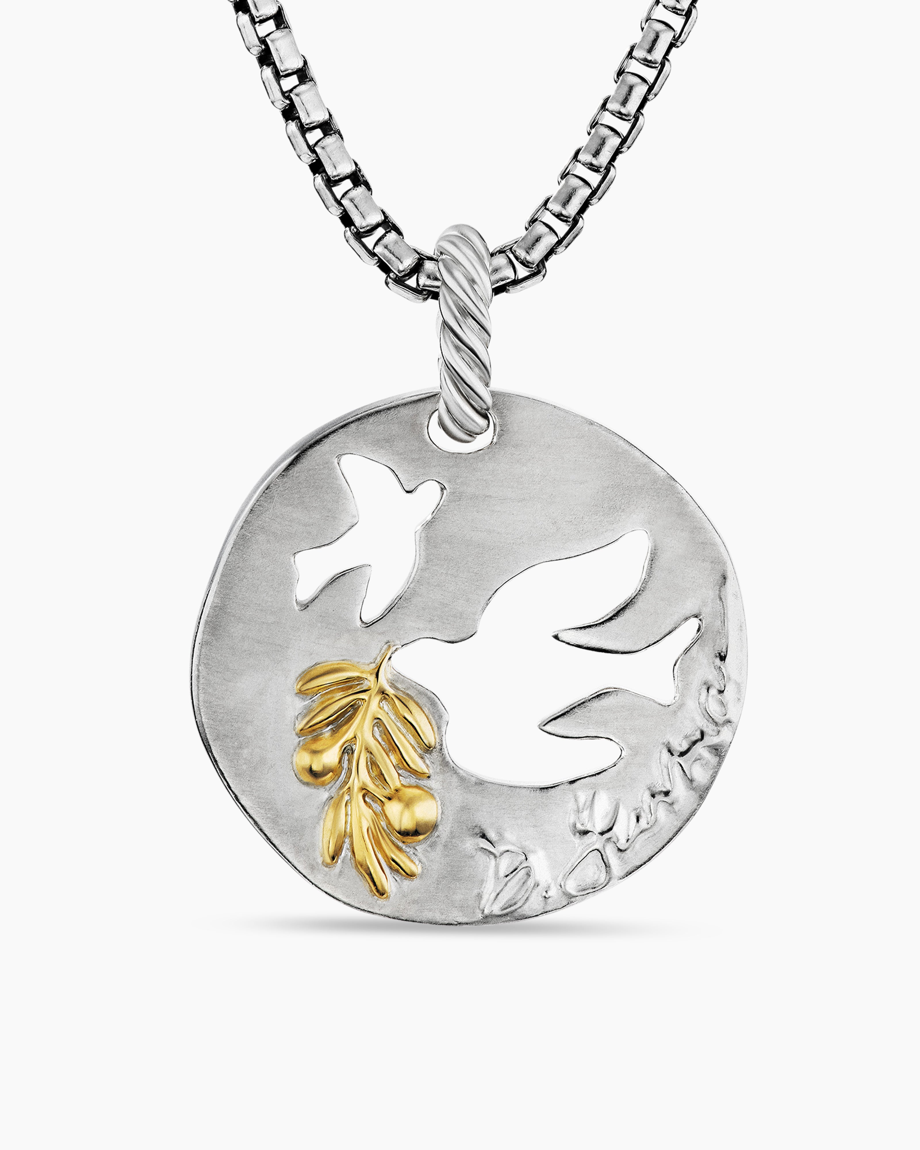 Sigma Alpha Omega Sterling Silver Dove Pendant - The Collegiate Standard