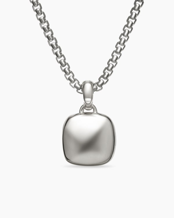 Médaillon Sculpted Cable en argent sterling, 22,5 mm