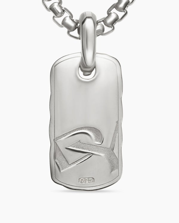 Médaille torsade sculptée de petite taille en argent massif, 24 mm