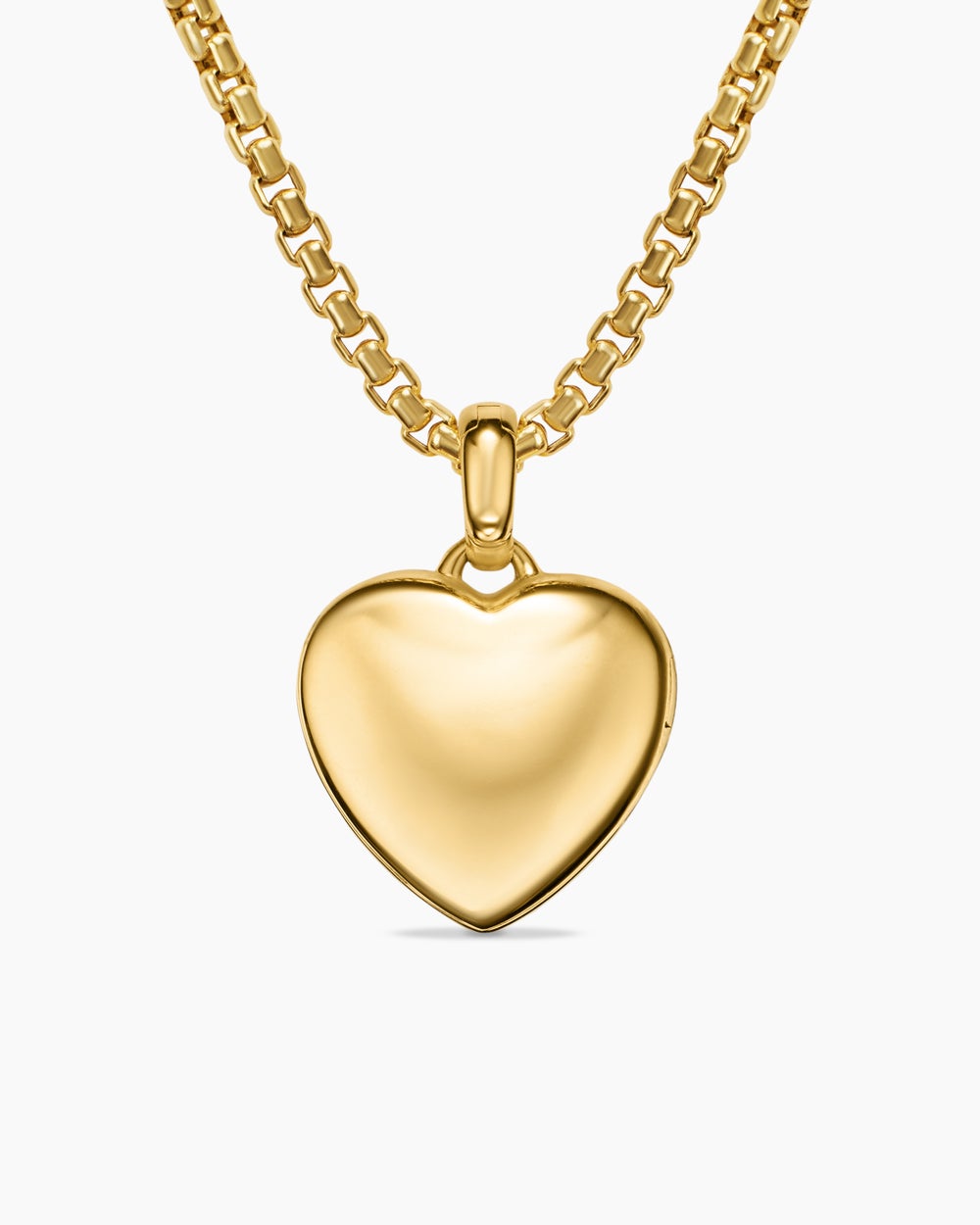 Médaillon cœur Sculpted Cable en or jaune 18 carats, 23 mm femmes