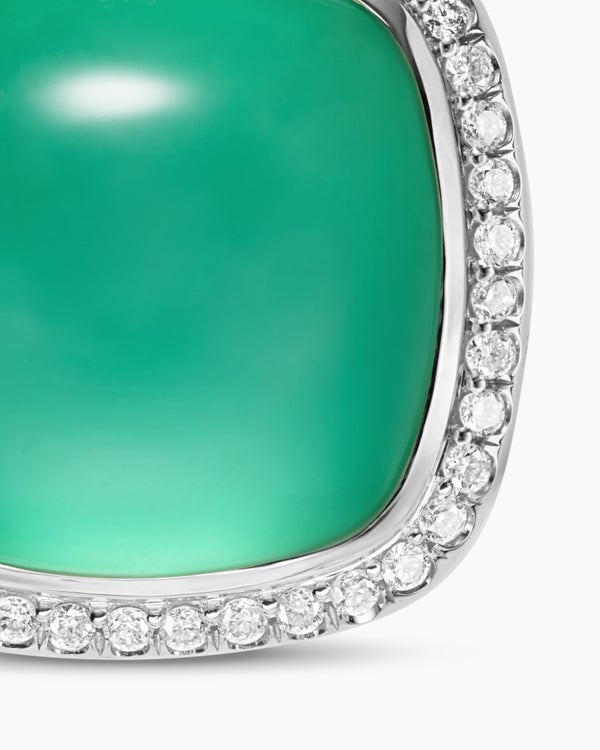 Albion® Pendant in Sterling Silver with Lagoon Orchid and Diamonds, 15mm