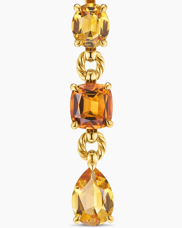 Marbella Y Pendant in 18K Yellow Gold with Citrine and Madeira Citrine, 57.8mm