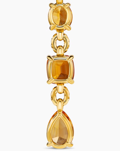Womens Marbella Y Pendant in 18K Yellow Gold with Citrine and Madeira Citrine, 57.8mm